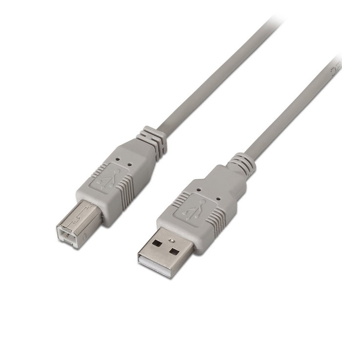 Aisens Cable USB 2.0 Impresora Tipo A/B Macho 4,5m Beige